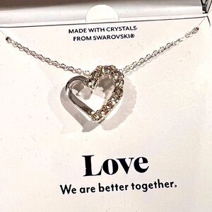 Swarovski crystal heart necklace